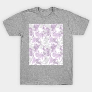 Soft Lilac and Gray Tie-Dye T-Shirt